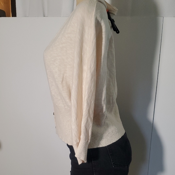 Anthropologie Charlie and Robin Beige Wool Cotton Alpaca Cardigan Size XL - Picture 4 of 15